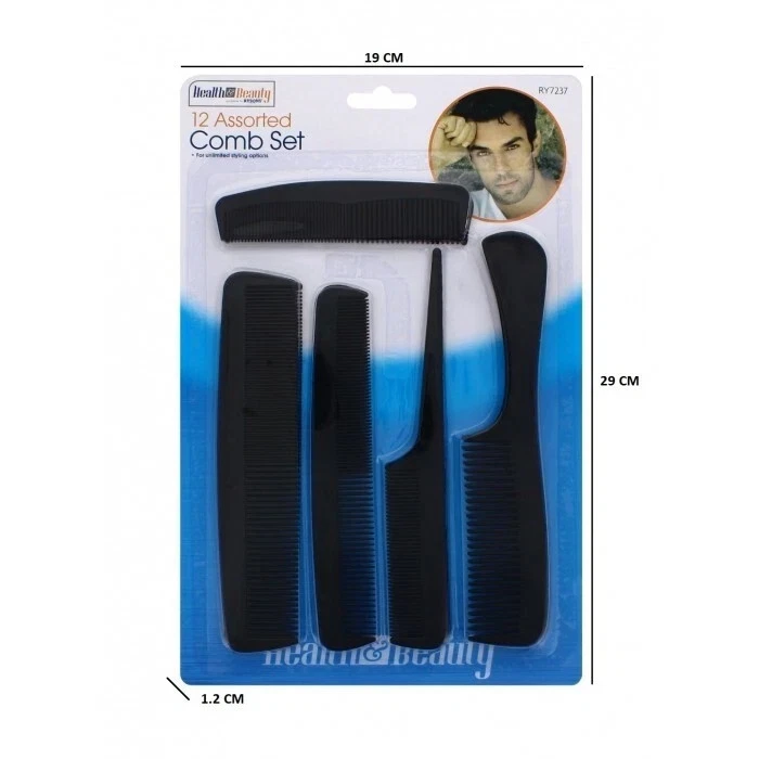 Comb set 12 pack assorted