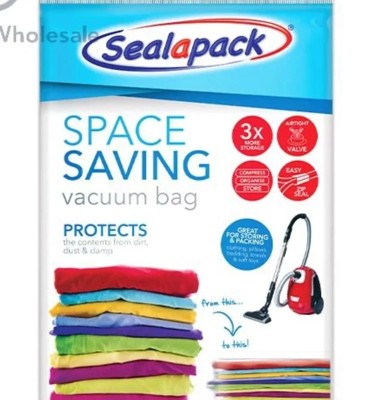 vaccume storage bag with zip 50cmx70cm