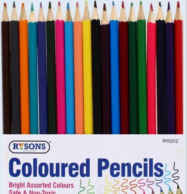 Colouring pencils 20 PACK Artists Drawing Kids Adults - Handy Wallet
